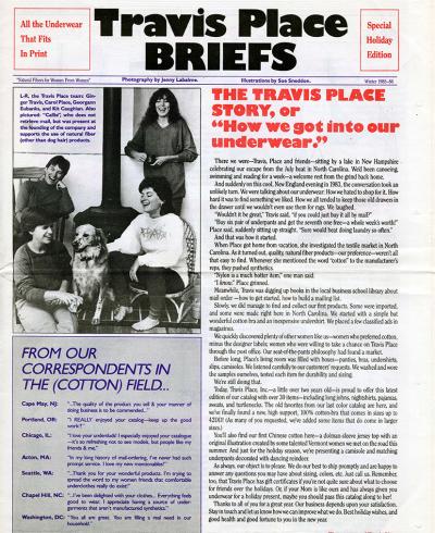 Travis Place Newsletter, 1985