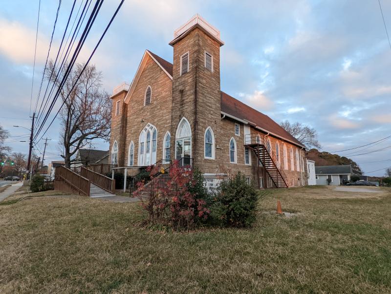 Church at 2315 Fayetteville, December 2022.